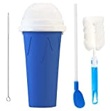 DIY Slush Ice Maker, Magic Quick Frozen Smoothies Cup, Double Layer Squeeze Slushy Maker Cup, Freeze Mug Tools, Portable Squeeze ...