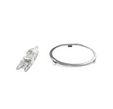 DL-pro Ampoule halogène pour hotte aspirante Bosch Siemens 629023 00629023 G9 20 W avec couvercle en verre et anneau en ...