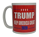 Donald Trump Mug à café Keep America Excellent Trump 2020 fantaisie Cup Président des États-Unis Maga (Rouge)