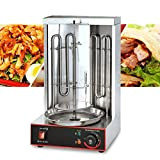 Doner Kebab Machine à barbecue électrique en acier inoxydable 3 kW 50-300 °C