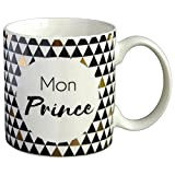 DRAEGER PARIS | Mug Black & Gold porcelaine fine"Mon prince" | Idée Cadeau pour lui, homme, ami, copain, fils| Tasse ...
