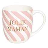 DRAEGER PARIS | Mug rose en céramique"Jolie Maman" | Idée Cadeau Maman, Famille, Meilleure maman, Mère, Naissance bébé| Mug original ...