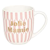 DRAEGER PARIS | Mug rose en céramique"Jolie Mamie" | Idée Cadeau pour Mamie, Grand-mère, Maman, Famille, Petits-enfants | Mug café ...