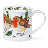 Dunoon Festive Birds Orkney Mug Motif oiseaux Oies ou rouges-gorges 0,35 l