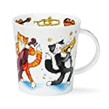 DUNOON Lomond Mug en forme de chat ou chien Groovy Cats 0,32 l