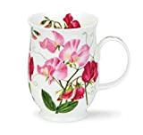 Dunoon Mug en porcelaine anglaise Motif pois de senteur - Pink - Light