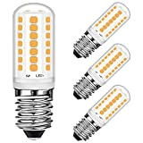 E14 LED ampoules 3W Blanc chaud 28W équivalent halogène à économie d'énergie, petite vis Edison 360Lm pour congélateur/hotte aspirante/machine à ...