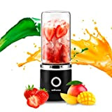 Edihome, Blender Portable, Mini mixeur, Blender Smoothie, Fruits et Légumes, Mini Mixeur Électrique, avec Bouteille en Verre, 380 ml, Rechargeable ...