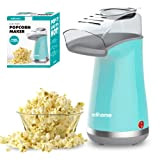 Edihome, Machine a Pop Corn, Popcorn, 1200 W, Comprend une cuillère de dosage, Popcorn prêt en 2 minutes (Bleu)