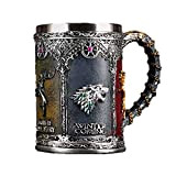 EEzyzy Game of Thrones Norsemen Rustic Mug Gothique Pirate Mug Rétro Vintage Bar FestivalCup (B)