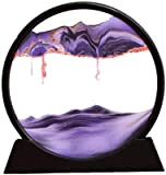 EMPYOU Sablier mobile Art 3D Paysage naturel - Peinture sur sable mobile - 17,8 cm - Support mobile en verre ...