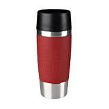 Emsa Travel Mug isotherme 360 ml, Fermeture par pression, Quick Press, 100 % hermétique pour un transport 100 % sûr, ...