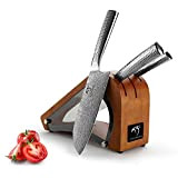 Ensembles de couteaux de cuisine, VG10 Ensemble de couteaux de cuisine en acier damas, couteau de chef Couteau Santoku Couteau ...