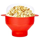 Entemah Collapsible Silicone Microwave Hot Air Popcorn Popper Bowl, Pop-corn en silicone pour micro-ondes Sans BPA - Silicone Popcorn Maker, ...
