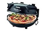 ERA-TEC four en pierre SET PM-27, four à pizza électrique, pizza maker, mini-four, grill de table, noir, 30cm pierre réfractaire ...