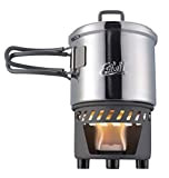 Esbit Kit de cuisson à combustible sec - casseroles en acier inoxydable - 585 ml