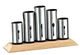 Esmeyer 610-217 Porte-couverts avec 5 pots fixes inox 12 couteaux, 12 fourchettes, 12 cuillères, 12 cuillères à café et 12 fourchettes à dessert