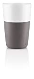 EVA SOLO | 2 tasses café latte gris | Facile à tenir grâce au revêtement en silicone | Gris éléphant