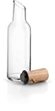 EVA SOLO | Carafe en verre avec bouchon en bois | 1.0 litre | Verre, chêne et silicone
