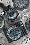EWP Kutahya Service de table 24 pièces en porcelaine Bleu