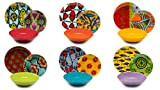 Excelsa Afrika Service assiettes 18 pièces en porcelaine et en céramique, multicolore
