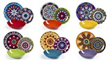 Excelsa Mandala Etno Service de vaisselle 18 pièces, porcelaine, multicolore