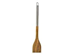 Fackelmann 39320 Spatule en bois, spatule de cuisine, spatule, spatule plate, Bois, Acier inoxydable, Brun, 36 cm