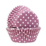 Féerie Cake - 75 caissettes à cupcakes taille standard "à pois" - Violet