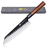 FINDKING Couteau japonais Kiritsuke de la série Dynasty de, Couteau de chef multi-usages, Lame en acier à haute teneur en ...