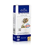 FINUM 100 Tea Filter (Extra Slim) – Filtre à thé en Papier, Filtre pour thé en Vrac, Filtre Papier, Filtre ...