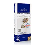 Finum 100 TEA FILTER (L) – Filtre à thé en papier, grand filtre pour thé en vrac, filtre papier, filtre ...