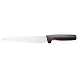 Fiskars Couteau à Viande, Functional Form, Longueur Totale : 34 cm, Acier Inoxydable Japonais/Plastique, 1057539