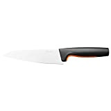 Fiskars Couteau de Chef, Functional Form, Longueur Totale : 29 cm, Acier Inoxydable Japonais/Plastique, 1057535