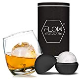 FLOW Barware Ensemble de verres à whisky à bascule avec moule à glace | Cadeaux en verre de whisky, de ...