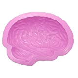 Fornateu Forme du Cerveau Humain Pan gâteau de Cuisson Halloween Silicone Moule Pudding Dessert Jello Mold Pain