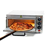 Four à Pizza électrique 2000W avec Pierre réfractaire alimentaire Régualtion de température
