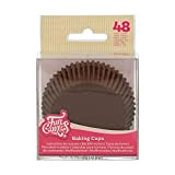 FunCakes Caissettes à Cupcakes Marron: Idéal pour tous les cupcakes, cupcakes et plus encore, décoration de gâteaux, pk / 48
