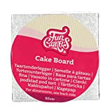 FunCakes Cake Board Carré 10 x 10 cm - Argent : Carré Cake Board, Base pour gâteau, Haute qualité, Aspect ...