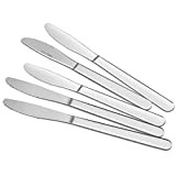 Funnydin, ensemble de 24 couteaux de table, 20 cm, lavables au lave-vaisselle, couteaux en acier inoxydable, couteaux de coutelleriedans la ...