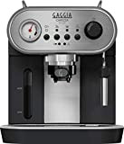 Gaggia RI8525 / 01 Machine à café expresso manuelle Carezza Deluxe, pour café moulu et dosettes, Gris / Noir