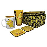 GB EYE - POKEMON Coffret cadeau Verre + Mug + 2 Coasters Pikachu