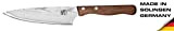 GEHRING Couteau de chef Solinger - Lame en acier damassé - 65 couches - Manche en bois de hêtre - ...