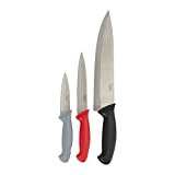 Gers Equipement Pradel Héritage, couteau cuisine, set de couteaux de cuisine, 3 pièces, couteau chef 20cm, couteau multi service 13,5cm, ...