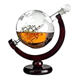 Geschenke 24 Carafe Whisky Design Globe | Coffret Whisky Comprenant une Bouteille en Forme de Globe | Idée cadeau pour ...