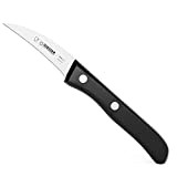 Giesser depuis 1776 - fabriqué en Allemagne - Couteau à éplucher riveté Classic, 6 cm, noir, inoxydable, Couteau de cuisine ...
