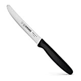 Giesser depuis 1776 - fabriqué en Allemagne - Couteau à tomates noir, lame 11 cm, antidérapant, petit couteau utilitaire lavable ...