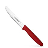 Giesser depuis 1776 - fabriqué en Allemagne - couteau à tomates rouge, lame 11 cm, antidérapant, petit couteau utilitaire lavable ...