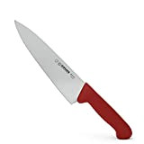 Giesser depuis 1776 - fabriqué en Allemagne - couteau de chef rouge, Basic Red, lame 20 cm, antidérapant, couteau de ...