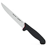 Giesser depuis 1776 - fabriqué en Allemagne - PrimeLine, lame pointue 18 cm, noir, couteau de boucherie tranchant, lavable au ...