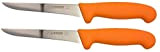 Giesser Lot de 2 couteaux à désosser Jaune Longueur de la lame 16 cm – Couteau professionnel